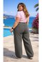 Cool Fit High Waist Elastic Wide Leg Stretchy Lycra Jeans - 6