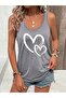 Women's Mix Printed Slim Fit Hollow Collar Swimmer Athlete T-Shirt - 4
