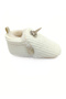 Corduroy Ecru Knitwear, Plush Lined, Non-Slip Sole, Elastic Baby Booties, Home Boots, Slippers - 6