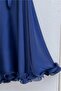 Janjan Chiffon Dress with Flounced Skirt and Belt -Laci - 5