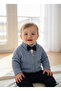 Bow-tied baby boy suit
