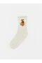 Esvab • Modern & Distinctive Teddy Bear Embroidered Women's Socks