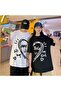 Me and You Printed 2-Piece Oversize T-Shirt Lover's Combination