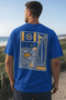 Life Is Good Back Printed Cotton Relaxed Fit Round Neck Unisex T-Shirt