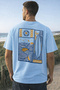 Life Is Good Back Printed Cotton Relaxed Fit Round Neck Unisex T-Shirt