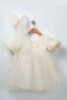 Girls Floral Tulle Princess Dress – Birthday Special Occasion Party Gown with 3D Rose Appliques - 3