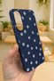 Samsung Galaxy A37 Compatible Mini Daisy Patterned Silicone Shock Absorbing Classic Protected Rubber Case - 4