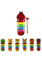Educational Wooden 5-Note Xylophone with Animal Figures Colorful Musical Instrument Cellophane Toy