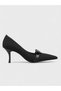 Women's winter 11cm closed heeled shoe - 574 10130 - black suede