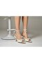 Pearl Bow Lace Ankle Strap Evening Dress Shoes New -Feli̇syabuti̇k - 4