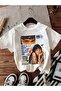 Retro Printed White Oversize Unisex T-Shirt Basic Comfortable Fit Daily Tshirt