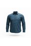 Classic Wide Cut Panel Patterned Cotton Long Sleeve Men's Shirt - 2