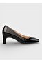 Women's Winter Shoes with 11cm Closed Heel - 494 5355 - Black Patent Leather