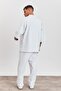 Men's White Oversize Top and Bottom Set – Loose Fit Kimono Sleeve Shirt + Comfortable Pants Ls-5364 - 6