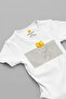 Organic 100% Cotton Cute Sleepy Cat Printed Short Sleeve Snap Fastener Baby Bodysuit