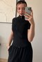 Range Women's Short Sleeve Zipper Pocket Black Fitness Fit Sports Blouse - 5