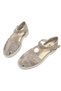 Genuine Leather Beige Suede Comfortable and Stylish Women's Sandals - Elegance Is Always with You - 7