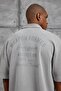 Men's T-Shirt Polo Collar Pocket Washable Gray Oversize Cotton - 4