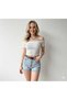 Women's Madonna Collar Seersucker Textured Blouse Knitwear - 3