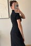 Range Women's Short Sleeve Zipper Pocket Black Fitness Fit Sports Blouse - 6