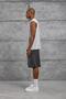Men's T-Shirt Washable Tank Top Gray Oversize Crew Neck Cotton - 5