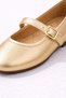Stylish Women's Ballerina Shoes with Single Strap and Gold Buckle and Elastic - 5