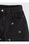 Özmarka New Season Balloon Fit Embroidered Girls' Jean Trousers - 2