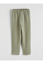 Ecru Hakim Collar Striped Boys' Shirt and Pants - 6