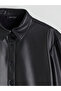 Women's Leather-Look Shirt Jacket for Style Enthusiasts from Uzg Store - 8
