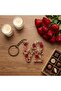 Epoxy Valentine's Day Special Keychain Mold with Love Writing, Set of 6 | - 2