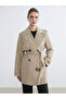 Double Breasted Collar Women's Trench Coat