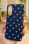Samsung Galaxy A37 Compatible Mini White Heart Patterned Silicone Shock Absorbing Classic Protected Rubber Case - 4
