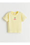 Yellow Embroidered Girls' T-Shirt 2-Pack from Güli̇s Gi̇yi̇m - 2