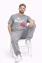 Lover's Combination Her Beast His Beauty Oversize Couple T-Shirt Unisex Partner Couple Combination Anthracite - 2