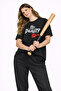 Lover Combination Her Beast His Beauty Oversize Couple T-Shirt Unisex Partner Couple Combination Black - 3