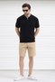 Polo Neck Knitwear Men's Cotton T-Shirt - 3