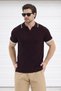 Polo Neck Knitwear Men's Cotton T-Shirt