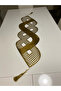 Mirrored Gold Shiny Leather 100X33 Runner - 2