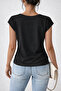 Women's Mix Printed V-Neck Sleeveless Regular Fit Comfortable T-Shirt - 2