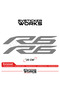 Yamaha R6 Compatible Text Sticker – High Quality Custom Cut Foil (Set of 2)