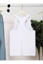 Feather Flower Printed Women's Hollow Out Neckline Swimmer T-Shirt Athlete - 2