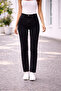 Mirena Black Women's High Waist Lycra Mom Jean Trendy Comfortable