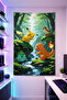 Pokemon-1 Wall Cloth Brilliant Quality Fabric Room Decor Tapestry Wall Carpet Gaming