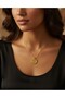Tuğra Motif Patterned Steel Chain Necklace