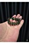 8 mm Moldavite Stone Bracelet - Double Row Special Hand Knitted Design (17-20 cm) - 4