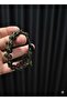 8 mm Moldavite Stone Bracelet - Double Row Special Hand Knitted Design (17-20 cm) - 5