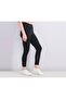 Women Pull on Plain Leggings, Black - 4