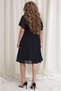 Women's Stoned Crew Neck Waist-Slit Stylish Evening Dress Curve Plus Size Evening Dress - 6