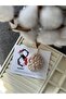 Pearl Detailed Flower Keychain - 2