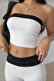 Electra White Strapless and Trouser Bottom Top Stylish Set - 5